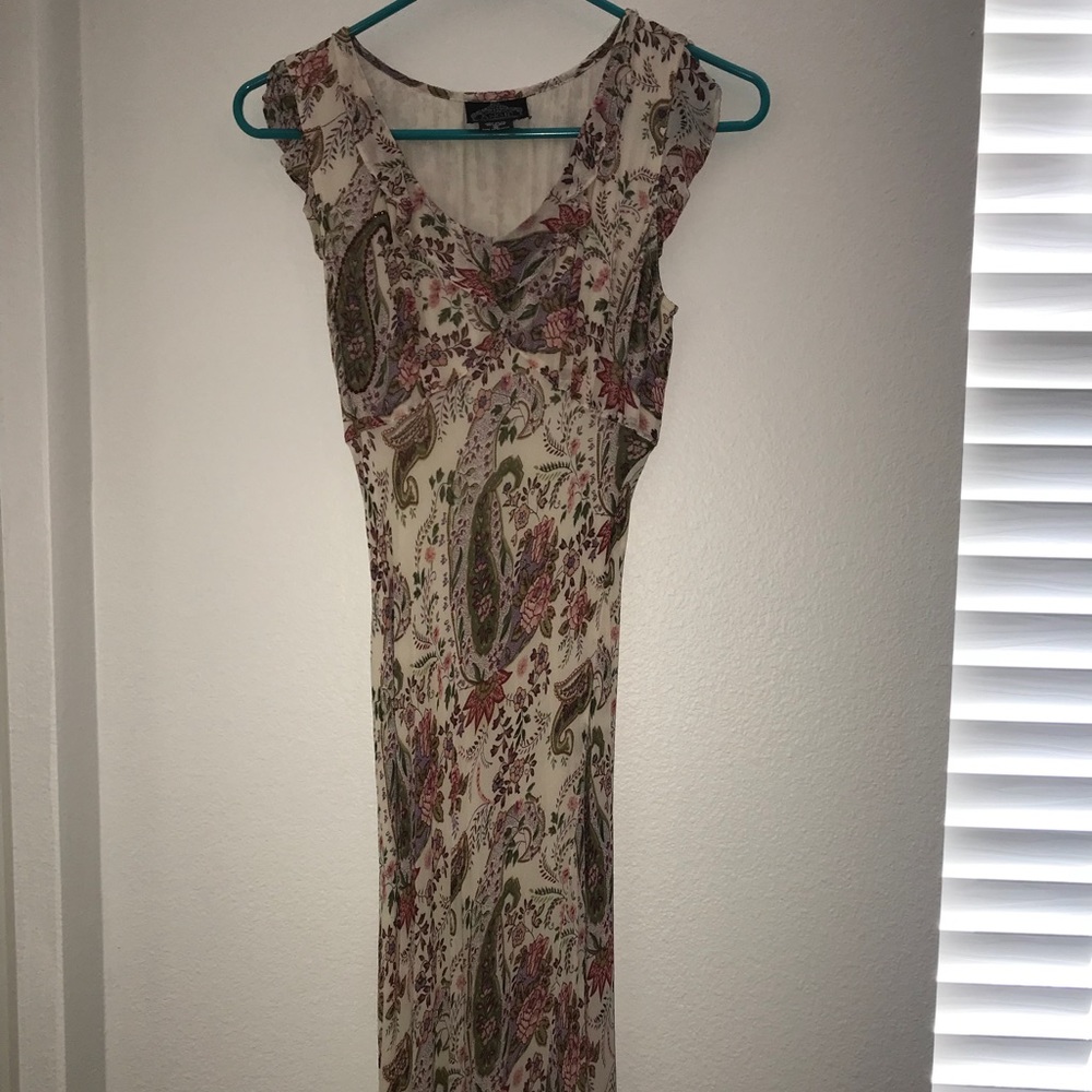 Paisley and flower dress